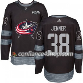 Adidas Maillot de Hockey Blue Jackets Boone Jenner 38 1917-2017 100th Anniversary Noir Authentic - Homme